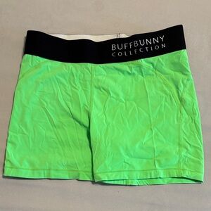 BuffBunny Neon Green Athletic Shorts